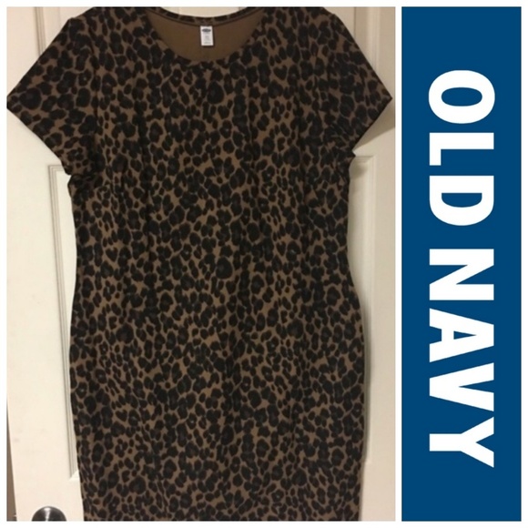 Old Navy Dresses & Skirts - 💫Host Pick💫 Old Navy Leopard Print Jersey Shift